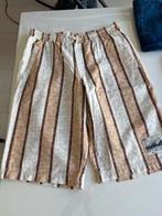 Gestreept short met textuur in zandkleur XXL, Ophalen of Verzenden, Zo goed als nieuw, Bruin
