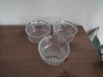 3 ramekins (diameter 10/ hoogte 5,5 cm), Huis en Inrichting, Keuken | Servies, Verzenden, Kom(men), Overige stijlen, Glas