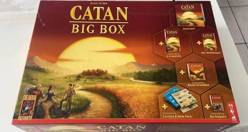 Catan the big box 2x gebruikt!, Hobby en Vrije tijd, Gezelschapsspellen | Bordspellen, Zo goed als nieuw, Vijf spelers of meer