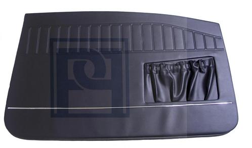 Bekleding Amazon 2 deurs deurpaneel zwart Links 1966-1968 41, Auto-onderdelen, Interieur en Bekleding, Volvo, Nieuw, Ophalen of Verzenden