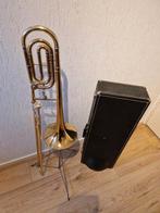 In nieuwstaat verkerende Holton  TR-680 trombone, Muziek en Instrumenten, Ophalen of Verzenden, Nieuw, Tenor, Met koffer