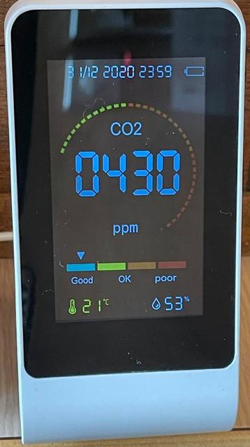 Détecteur de Dioxide de carbone - Thermomètre - Hygromètre