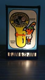 Wijnegem bierfeest bierreclame jaren 60 reclame lichtbakje, Utilisé, Enlèvement ou Envoi, Panneau publicitaire