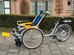 Vélo en fauteuil roulant électrique Huka Duet parfait état, Comme neuf, Pliant, Enlèvement ou Envoi, Fauteuil roulant électrique