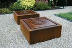 Cortenstaal Watertafel, fontein, waterornament, waterpartij, Tuin en Terras, Ophalen of Verzenden, Nieuw, Overige materialen, Fontein