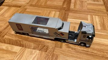 Grijze Mercedes Speelgoed Vrachtwagen Met Aanhanger/Trailer! beschikbaar voor biedingen