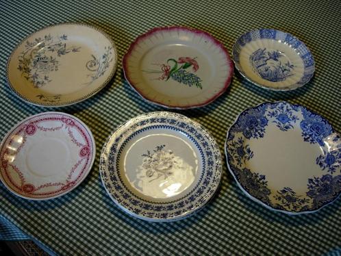 12 keramische platen in goede staat, Antiek en Kunst, Antiek | Servies los, Ophalen of Verzenden