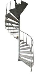 Galva wenteltrap 3.4m spiltrap / stalen draaitrap verzinkt., Doe-het-zelf en Bouw, Ophalen, Gebruikt, IJzer