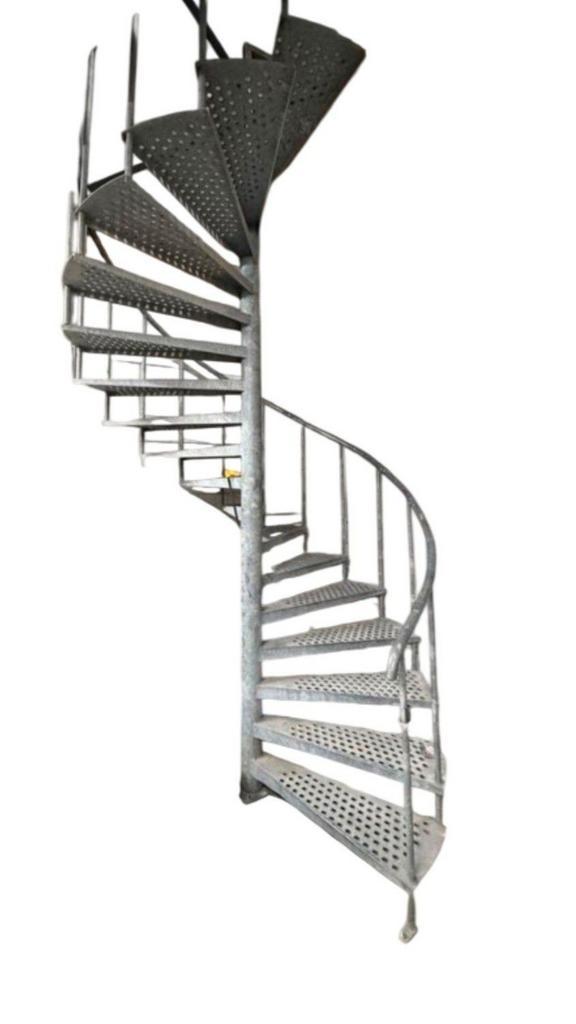 Galva wenteltrap 3.4m spiltrap / stalen draaitrap verzinkt., Bricolage & Construction, Métaux, Utilisé, Fer, Enlèvement