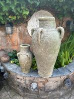 Authentieke terracotta kruiken set van 2 voor tuin terras, Tuin en Terras, Ophalen
