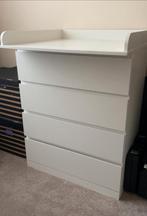commode Malm 4 tiroirs + table à langer, Maison & Meubles, Enlèvement