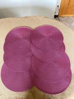 8 gevlochten placemats (aubergine), Home Creation, Huis en Inrichting, Ophalen of Verzenden, Zo goed als nieuw, Overige kleuren