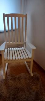 Schommelstoel, Huis en Inrichting, Stoelen, Ophalen, Zo goed als nieuw, Wit, Hout