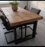 Eettafel steigerhout, Ophalen, Zo goed als nieuw