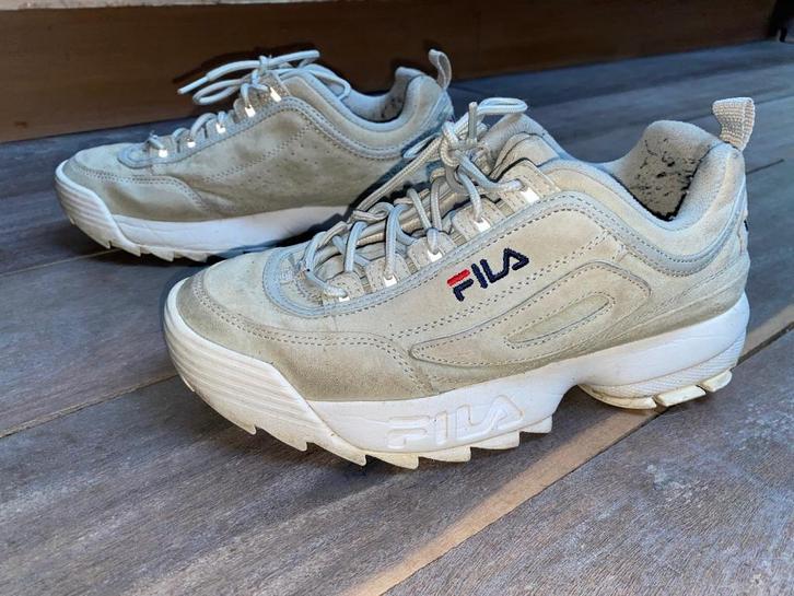 Fila Disruptor 40 baskets greige leer Gray Violet ZG staat, Sport en Fitness, Basketbal, Gebruikt, Schoenen, Verzenden