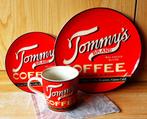 TOMMY'S BRAND COFFEE ONTBIJT SET TAS ONDERTAS BORD, Verzamelen, Merken en Reclamevoorwerpen, Gebruikt, Ophalen of Verzenden