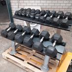 Rogue en Sidea hexa dumbells set 5 Kilo tot 22.5 kilo + rek, Sport en Fitness, Fitnessmaterialen, Ophalen, Zo goed als nieuw