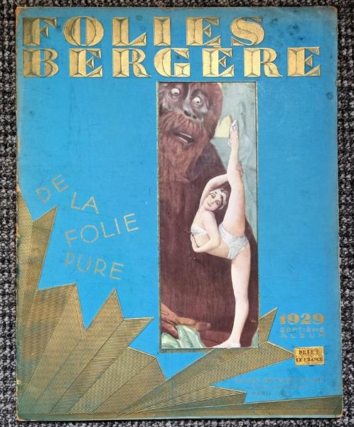 Folies Bergère 1929 Septieme Album, Antiek en Kunst, Antiek | Boeken en Manuscripten, Ophalen of Verzenden
