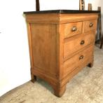 Bleke antieke Louis Philippe ladekast in eik H 81cm B 89cm, Antiek en Kunst, Antiek | Meubels | Kasten, Ophalen