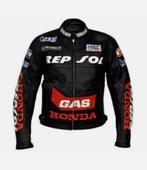 Leren motorvest Honda, Motoren, Ophalen of Verzenden, Tweedehands, Heren, Jas | leer