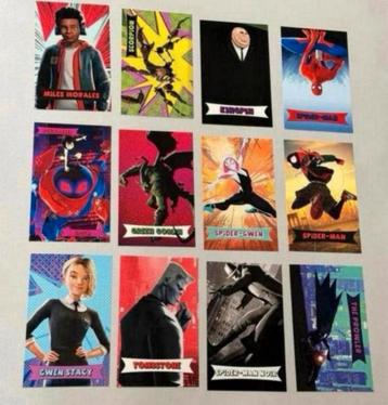 SPIDER-MAN INTO THE SPIDER-VERSE 12x verzamel kaart kaarten beschikbaar voor biedingen