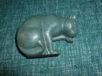 Geemailleerd zware bronzen cat beeld, Enlèvement ou Envoi, Animal