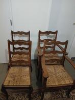 Vier antieke houten stoelen., Antiek en Kunst, Ophalen