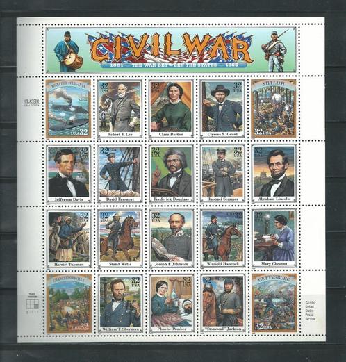 USA 1995 - LX Vel Civil War - Postfris - Lot Nr. GF2, Postzegels en Munten, Postzegels | Amerika, Postfris, Noord-Amerika, Verzenden