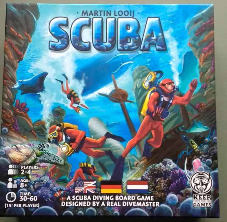 Bordspel Scuba, Hobby en Vrije tijd, Gezelschapsspellen | Bordspellen, Zo goed als nieuw, Ophalen of Verzenden