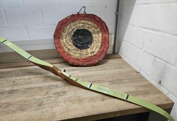 Vintage handboog met roos en pijlen, Enlèvement, Utilisé, Arc recurve