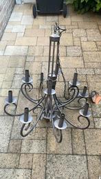 Bronze kroonluchter met 12 lampen, Maison & Meubles, Lampes | Lustres, Enlèvement, Utilisé