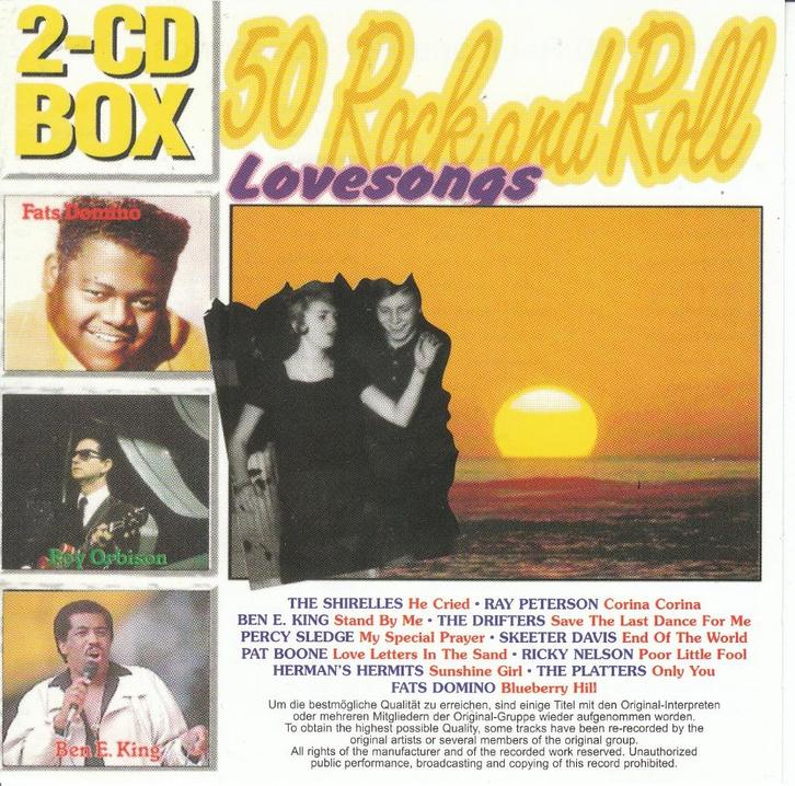 50 Rock 'n Roll Love songs, Cd's en Dvd's, Cd's | Verzamelalbums, Pop, Verzenden
