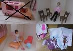 Barbie: vintage slaapkamer, stoeltjes, modeset, Ophalen of Verzenden, Zo goed als nieuw, Barbie