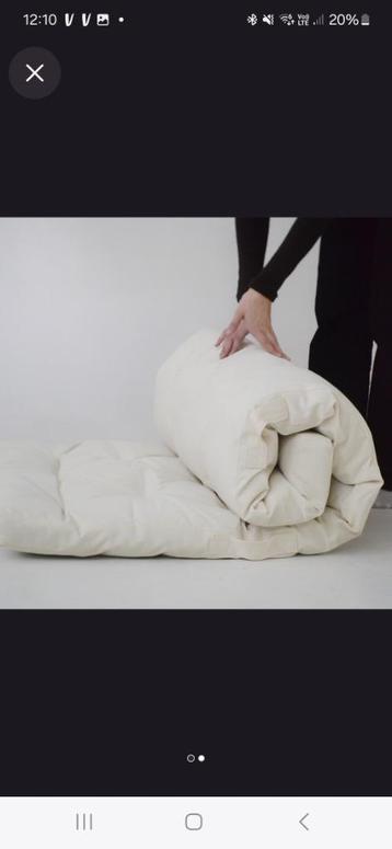Futon/matras gemaakt van katoen en hemp, Enlèvement, Neuf