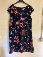 Donkerblauw met bloemen zomerkleed, Bel & Bo, 44, Blauw, Ophalen of Verzenden, Zo goed als nieuw, Maat 42/44 (L)