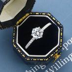 Nieuwe ring, 1 karaat,diamanttest positief!, Verzenden, Wit, Nieuw, 17 tot 18