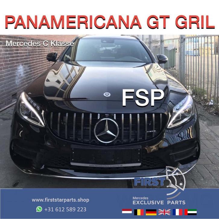 W205 C205 A205 S205 C43 AMG GT GRIL Mercedes C Klasse 2014-2, Auto-onderdelen, Overige Auto-onderdelen, Mercedes-Benz, Gebruikt