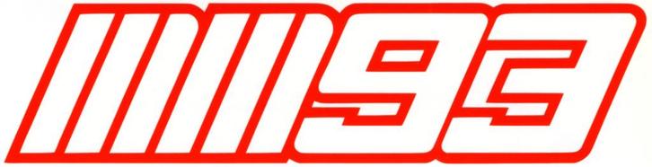 Marc Márquez 93 sticker #31, Motoren, Accessoires | Stickers, Verzenden