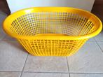 Vintage gele wasmand, Ophalen, Zo goed als nieuw