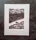 Houtsnede Blankenberge Strand Duinen door Frans Masereel, Antiek en Kunst, Ophalen of Verzenden