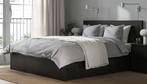 Tweepersoonsbed 180*200 incl lattenbodem, Huis en Inrichting, Slaapkamer | Bedden, Ophalen, Gebruikt, Zwart, Tweepersoons