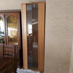 Moderne vitrinekast hout en glas, Ophalen, Grenenhout, 200 cm of meer, .