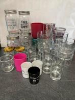 32 Kaarsglas elke vorm, Zo goed als nieuw, Overige kleuren, Overige materialen, Kaars