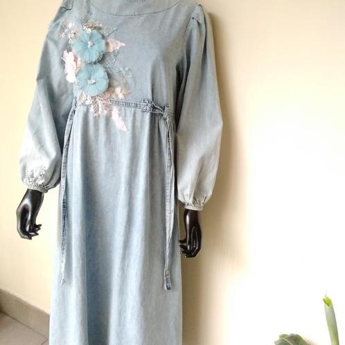 Unieke lange jeansjurk, Kleding | Dames, Jurken, Gedragen, Verzenden
