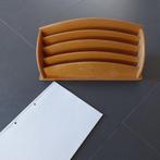 retro organiser hout brievenhouder vintage, Ophalen of Verzenden