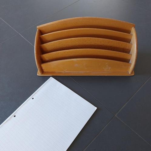 retro organiser hout brievenhouder vintage, Antiek en Kunst, Antiek | Kantoor en Zakelijk, Ophalen of Verzenden