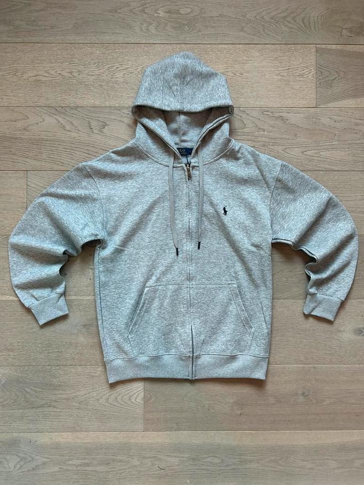 ralph lauren hoodie met rits, Kleding | Heren, Truien en Vesten, Nieuw, Maat 52/54 (L), Grijs, Ophalen of Verzenden
