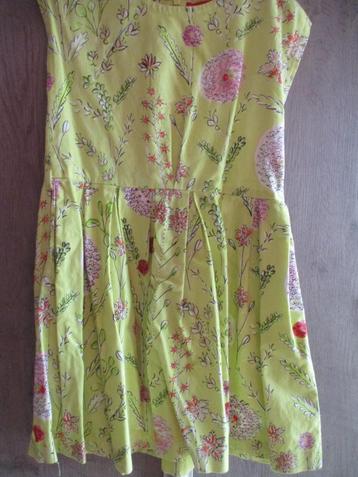 robe jaune à fleurs inge van den broeck taille 116