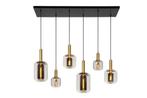 Complete set lampen Lucide - 4 hang- en 2 plafondlampen, Ophalen, Zo goed als nieuw, Glas