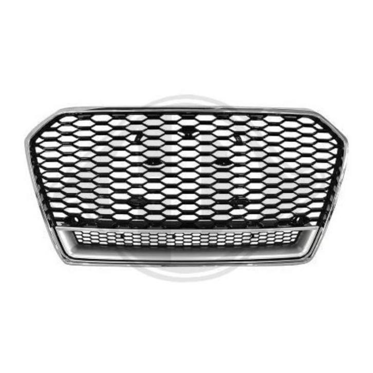 CALANDRE LOOK RS6 NOIR/CHROME AUDI A6 (14-18) - PDC, Auto diversen, Tuning en Styling, Ophalen